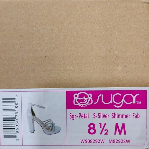 Sugar Women's Petal Dress Sandals 8.5 M White - Picture 6 of 6